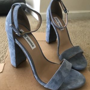 Steve Madden Carrson Lt Blue Suede Sz8